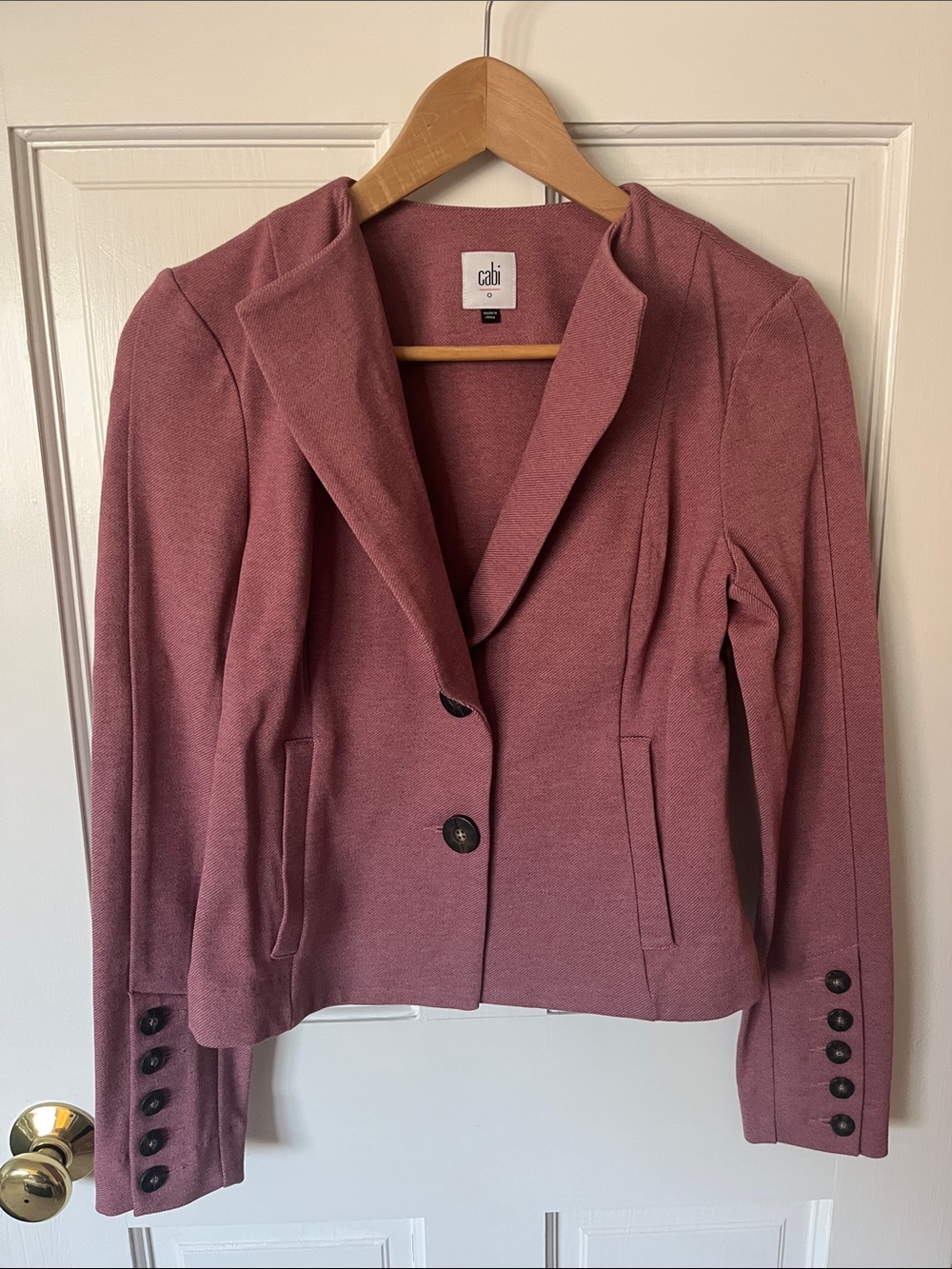 CAbi tailored blazer in dusty rose